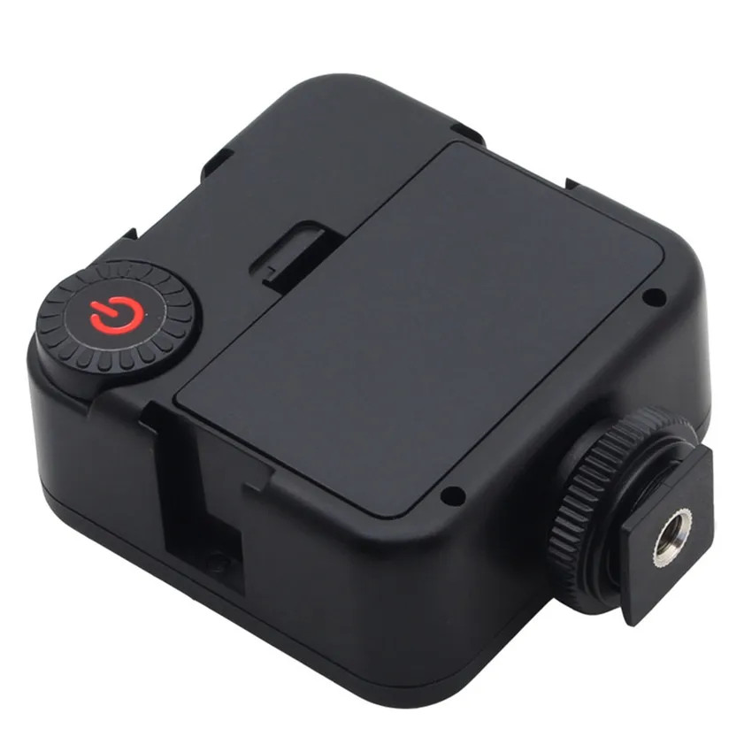 Мини-камера W49 с блокировкой, светодиодная лампа для видеокамеры с регулируемой яркостью, панельная лампа с башмаком и адаптером для Canon, Nikon, Sony, Pentax, DSLR