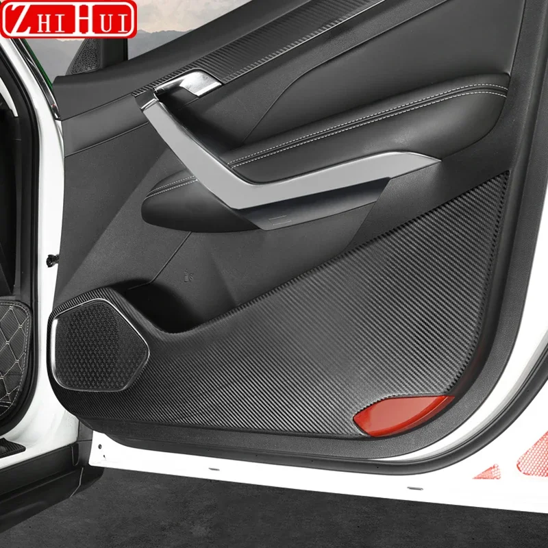 For Geely Atlas Pro 2020 2021 Azkarra 2022 Car Styling Door Leather Anti Kick Pad Protection Side Edge Film Stickers Accessories