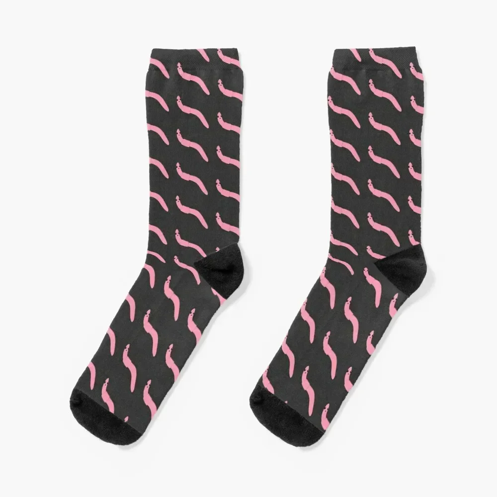 

Cute Worm (Requested) Socks cotton christmass gift anime Boy Socks Women's