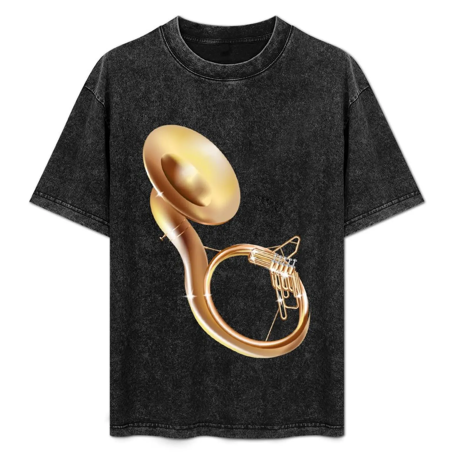Camiseta Sousaphone, camiseta informal estilo trabajo