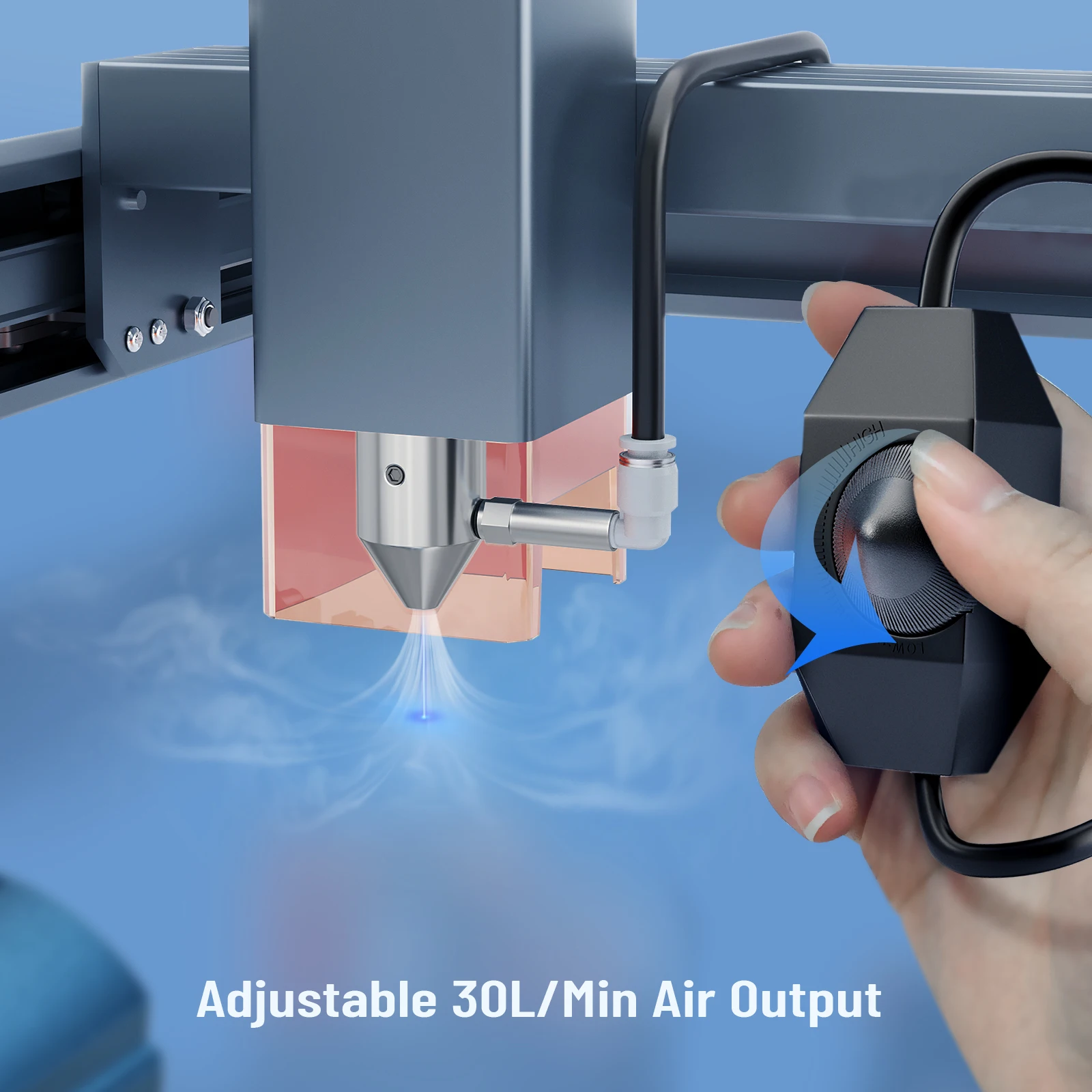 Imagem -03 - Jiccoda-air Assist para Gravador e Cortador a Laser Bomba de ar com Fluxo de ar 30l Min