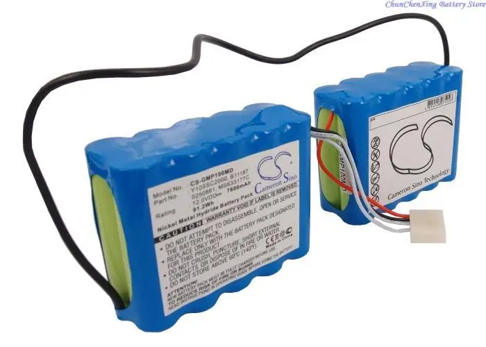 Replacement 12.0V 7600mAh Medical Battery M1943 B11187 for GE Moniteur Dinamap Pro 1000, DP1000, Pro 1006 1008 1009