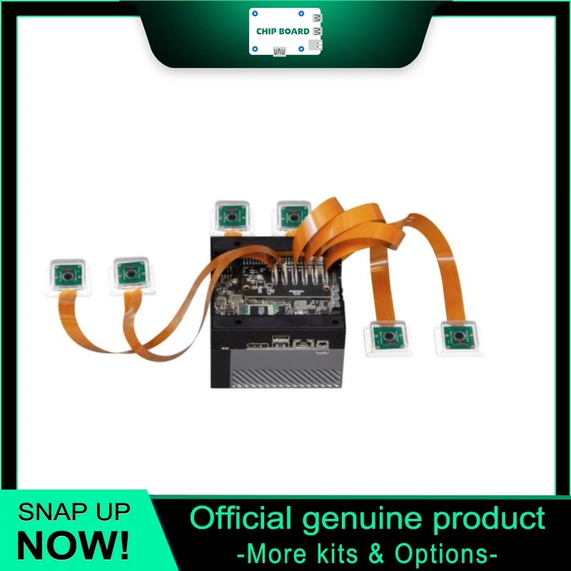 Arducam IMX219 Multi Camera Kit for NVIDIA Jetson AGX Orin Dev Kit with 8MP IMX219 Sensor, Supports 6 Camera Streams