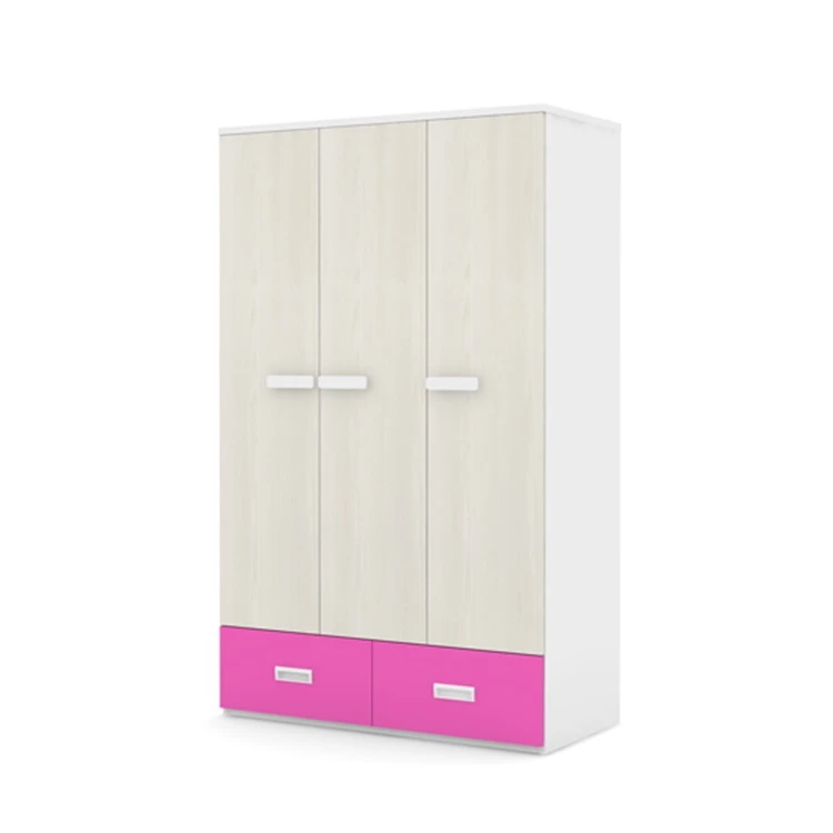 

*Modern Three-Door Folding Storage Locker for Home Bedroom School Simple Extendable Children's Wardrobe Home Furniture for