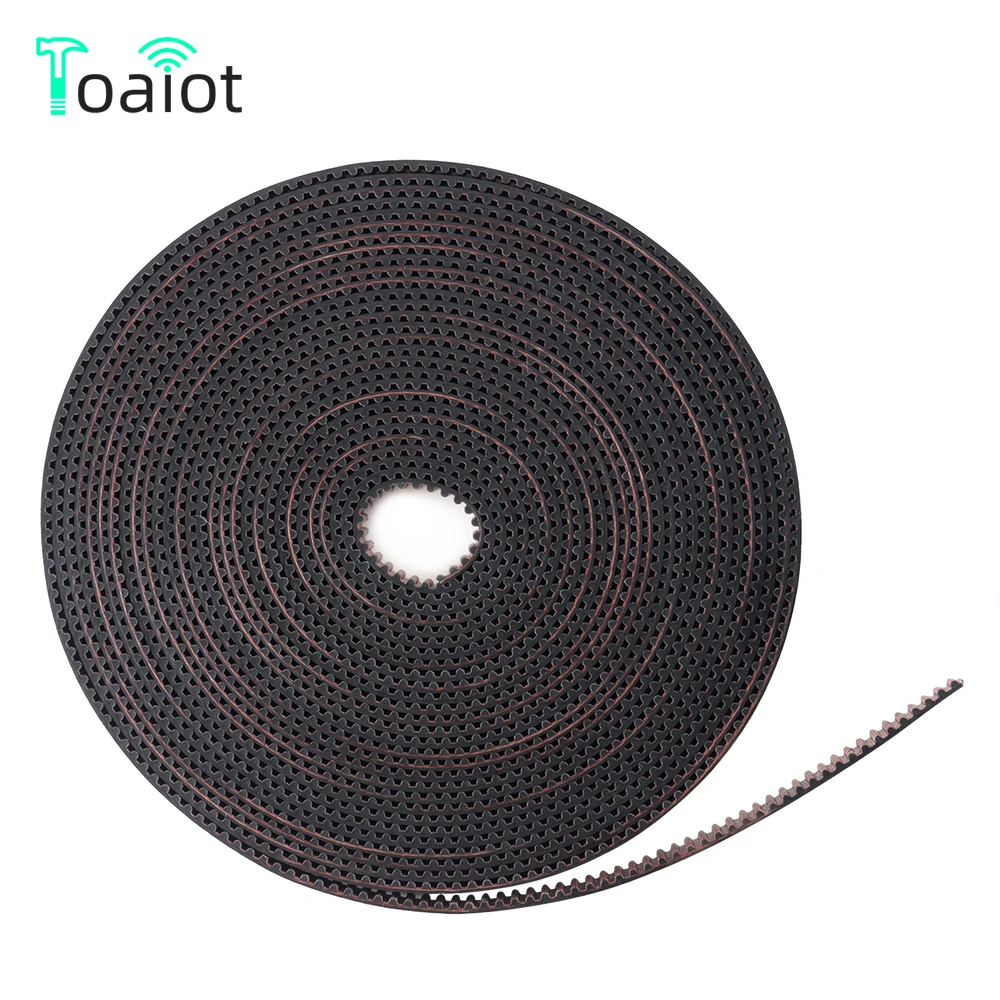 Toaiot 5M Belt Upgrade GT2 Belt Width 6mm Non-slip Open Timing Belt For 3D Printer Parts GT2-6mm Belt 2GT Belt