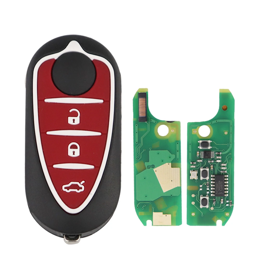 YIQIXIN Car Remote Key For Alfa Romeo 4C Mito 2008-2015 Giulietta 2010-2016 Myth 159 GTO GTA 433Mhz ID46-7946 Delphi/Marelli Key