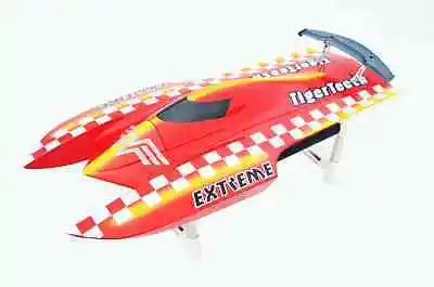 E22 Fiber 70KM/H Glass Red Electric High Speed Racing RTR RC Boat W/ Motor Servo ESC Battery Toucan for Boy Gifts THZH0022-SMT8