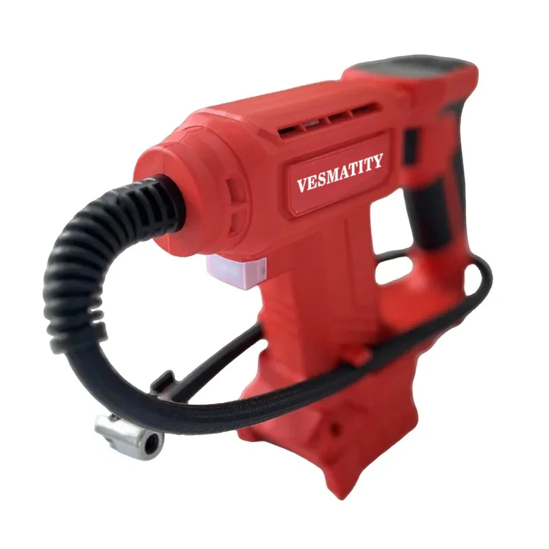 Electric Air Pump Cordless Car Tyre Inflator Portable Air Compressor  Fit Milwaukee  Battery for Cars Bicycles