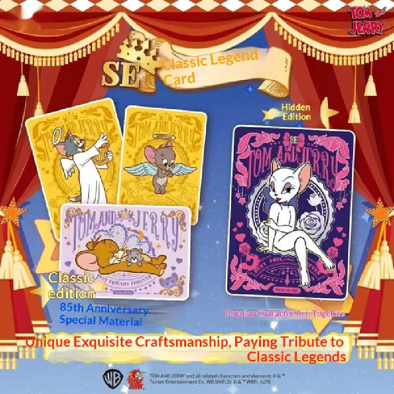 الكرتون تحصيل لعبة ببطاقات ورقية SE أصيلة القط والفأر الثنائي الديناميكي مجموعة متنوعة من المسابقين الفرح أنيمي تحت عنوان بطاقات التداول #2