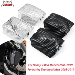 For Harley Electra Glide Road Glide Road King FLHR Street Glide FLHX CVO V-Rod 06-19 Motorcycle Front Brake Caliper Cover Guard