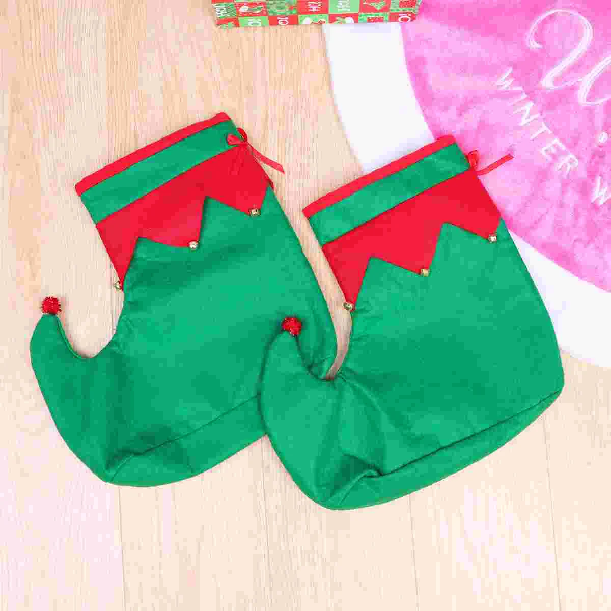 Pixie Accessoires Kerst Hart Grappige Schoenen Groene Clown Slippers Kostuums Kleding