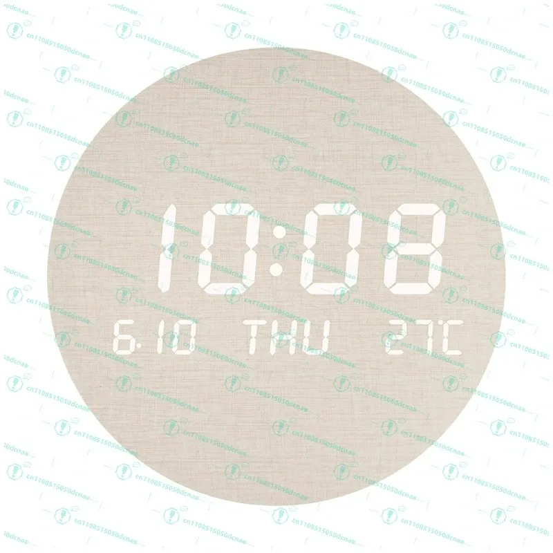 

Home Living Room and Bedroom Light Emitting Diode Wall Clock Creative Silent Digital Analog Design