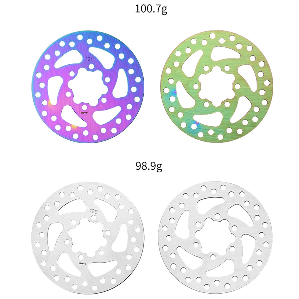 120/140/145mm Brake Disc Hot Sale Silver Colorful 6-hole Mounting Standard For Ninebot F20 F30 F40 For E-scooter