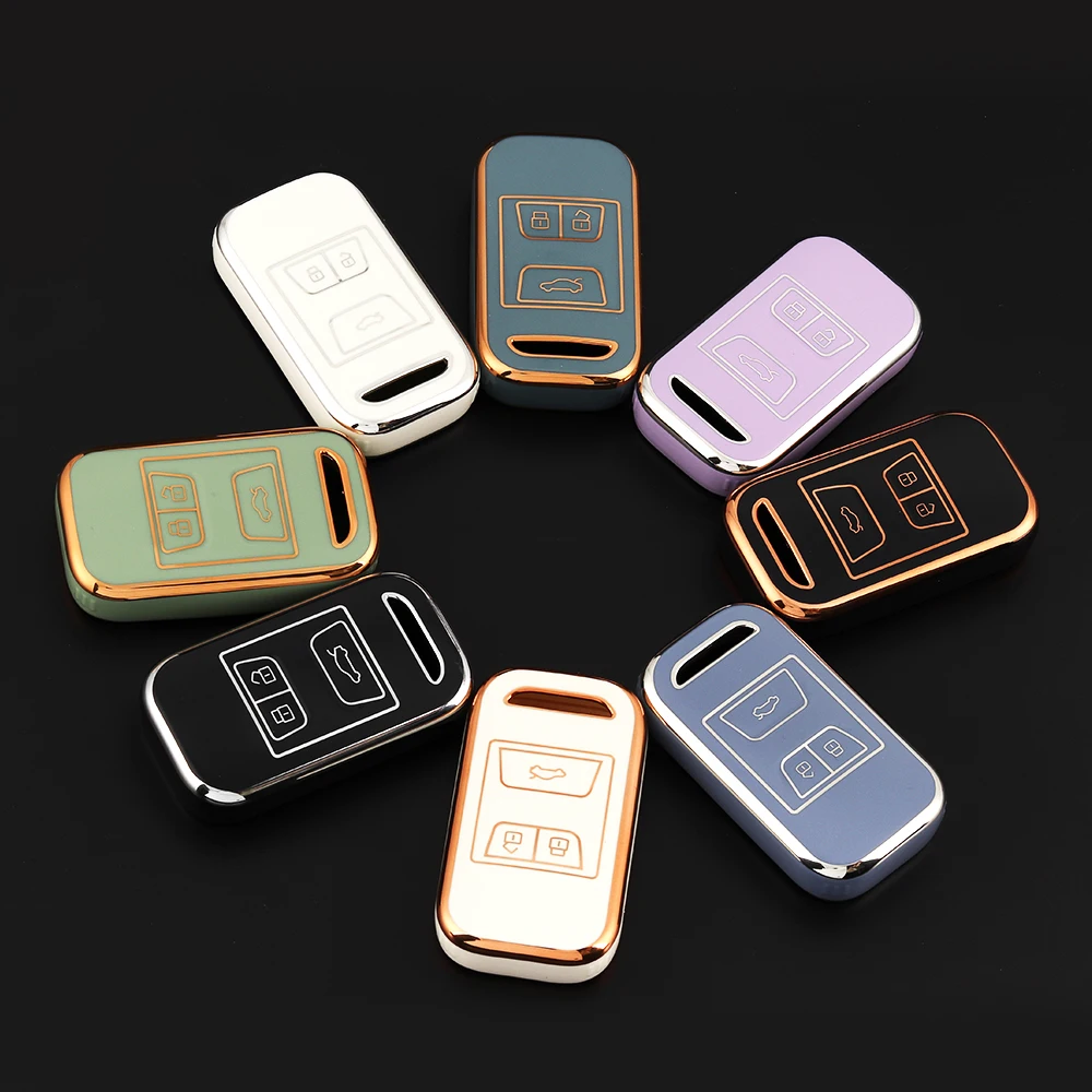 8 Colors Car Key Case Cover Shell Holder Fob For Chery Tiggo 3 4 5txs Tiggo 7 8 5X Arrizo 5 2019 2020 2021 Protector Accessory