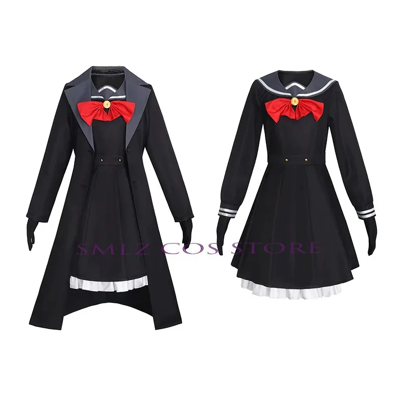 CyGame Blue Archive Косплей Аниме Niyaniya Cos Профессор Костюм Черное Платье Сапоги на Хэллоуин Униформа Одежда Парик для Женщин Девушка