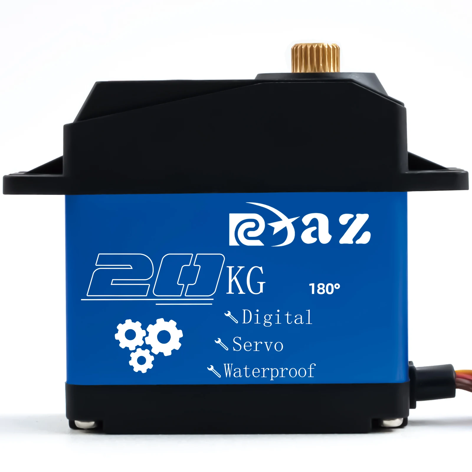 RCXAZ Metallgehäuse, Hochgeschwindigkeits-Metallgetriebe, digitales Servo, 20 kg–35 kg, 180 großes Drehmoment, wasserdicht, für RC-Car-Crawler SCX10 TRX4 – Detail 11