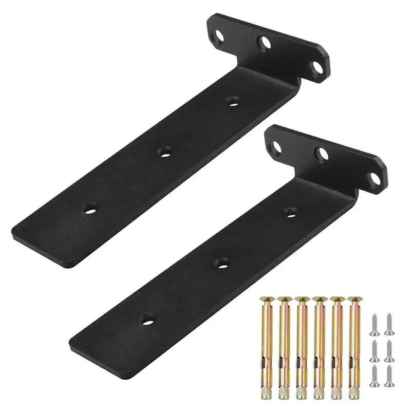 【LAST CHANCE】Rust-Resistant Metal Shelving Supports- Floating Shelf Brackets(8-Inch), Heavy Duty L Brackets, Easy To Inst
