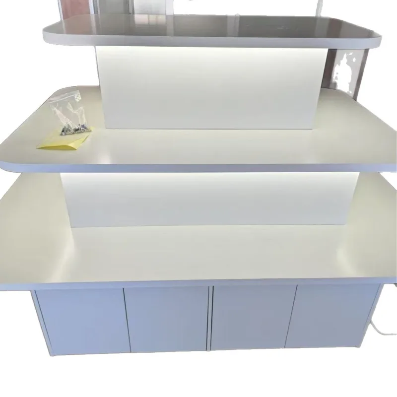 Nakajima display table with storage cabinet door Nakajima table