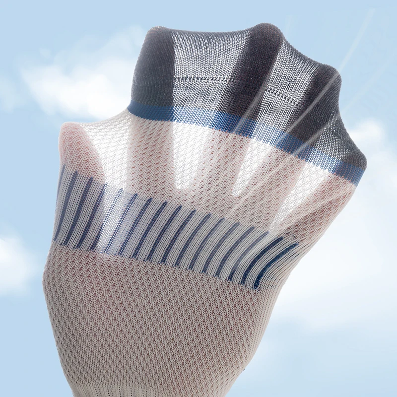 5 Paar Kindersocken Jungen Sport Midtube Socken Atmungsaktives Mesh Sport Kindersocken Laufen Radfahren Socken für Kinder