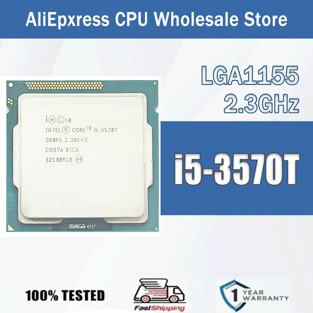 Intel Core I5-3570T 2,3 GHz Quad-Core Quad-Thread 6M 45W Computadora CPU Procesador Servidor I5 3570T Paquete LGA 1155