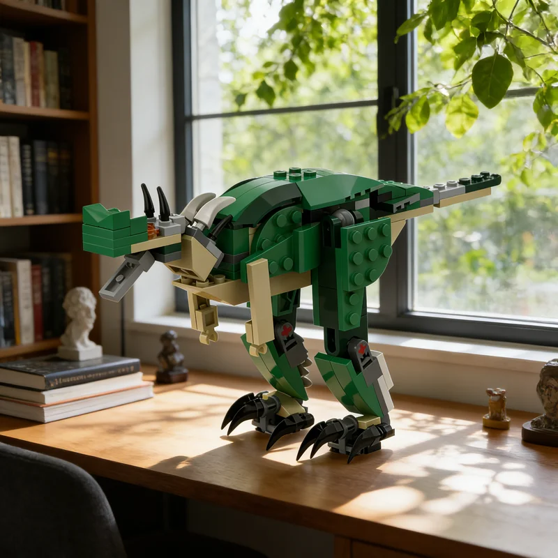 132pcs MOC Dilophosaurus Wetherilli Creator Creator 3-in-1 Model Building Blocks Construction Birthday Collection 3D Assemble