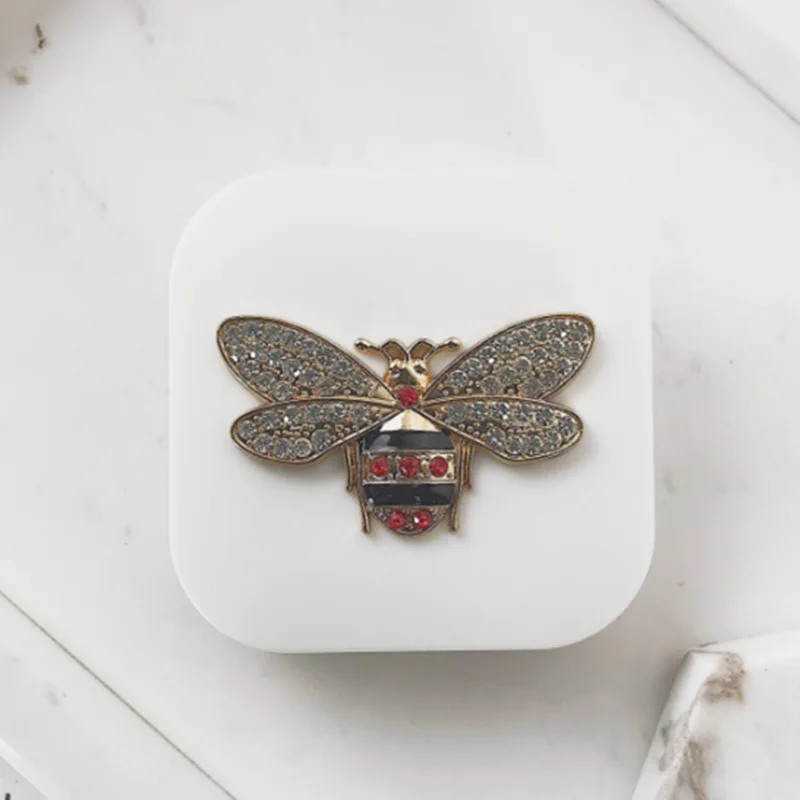 2025 Bee decoration Contact Lens Case Portable Travel Contact Lens Storage Box Mini Contact Lenses Case Gift H5