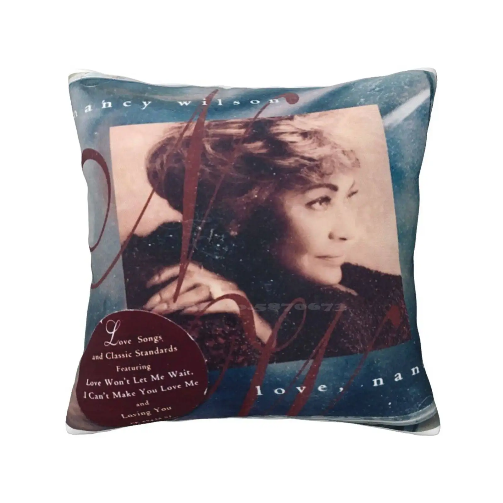 Cover Of Nancy Love Nancy Pillow Cover Hug Pillowcase Nancy Love Nancy Jazz Singer Love Wont Make Me Wait Vintage