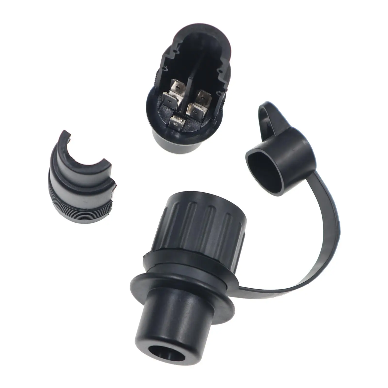 3 Way Round Trailer Socket IP68 Weatherproof Extension Cable for RV Truck Boat Trailer Hookup System