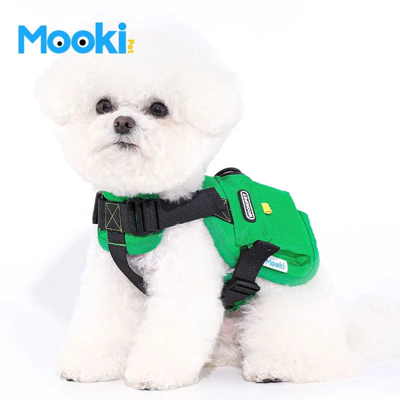 Mookipet Functional Outdoor Harness 2024 summer clothing Pet Cat dog Clothes for Puppy Small medium dog chihuahua french bulldog