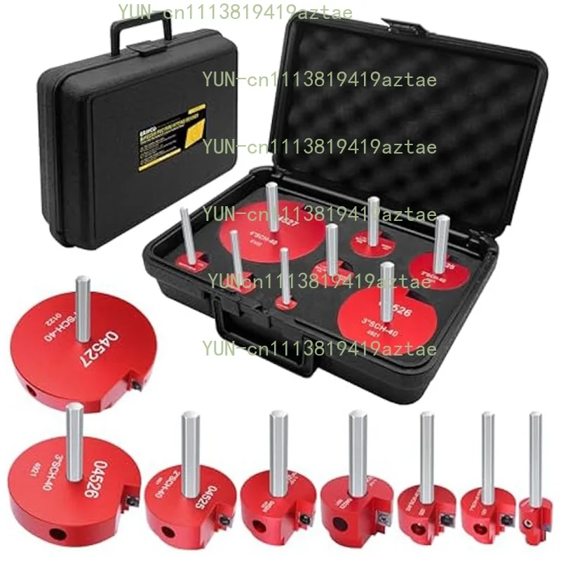 8Pcs PVC Pipe Reamer Kit, Fitting Saver Socket Saver, Fit For Standard 1/2 Inch Drill, Durable Pipe Remover Tool