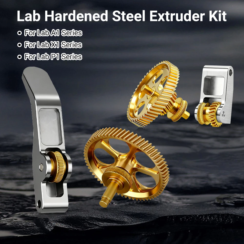 

Extruder Gear For Bambu Lab P1P P1S X1C Claw Gear RNC Nano-Coated Hardened Steel Helical Gear Kit High Strength For A1 A1 Mini