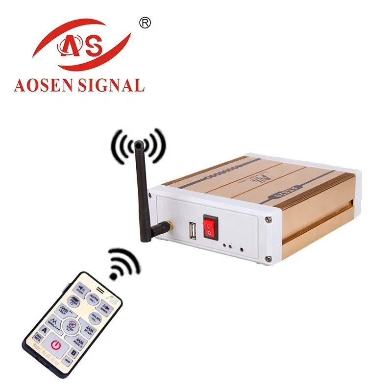 AS-820 300W/600W 電子オートサイレンホーンアラームブザー スピーカー（サイレン付き）スクエアカー、消防車用