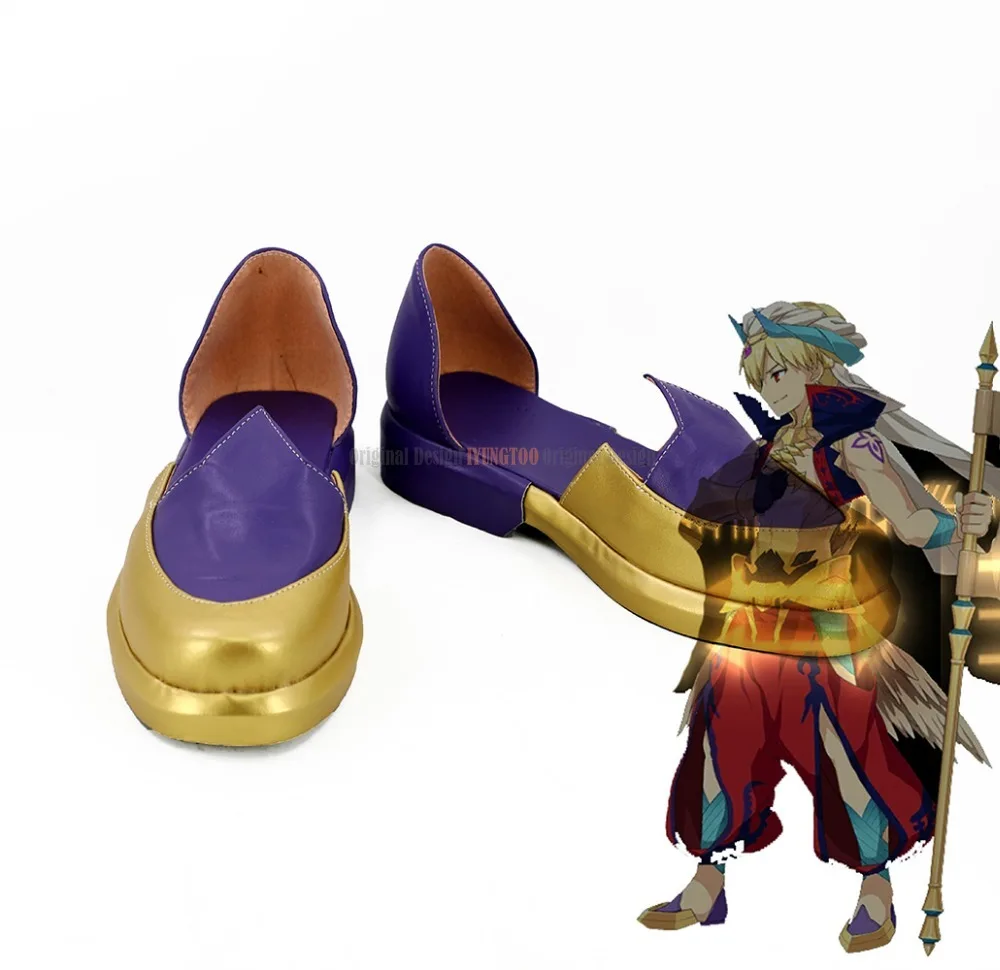 

FGO Gilgamesh Cosplay Fate Grand Order Caster Gilgamesh Cosplay Shoes Boots Custom Made for Men and Women