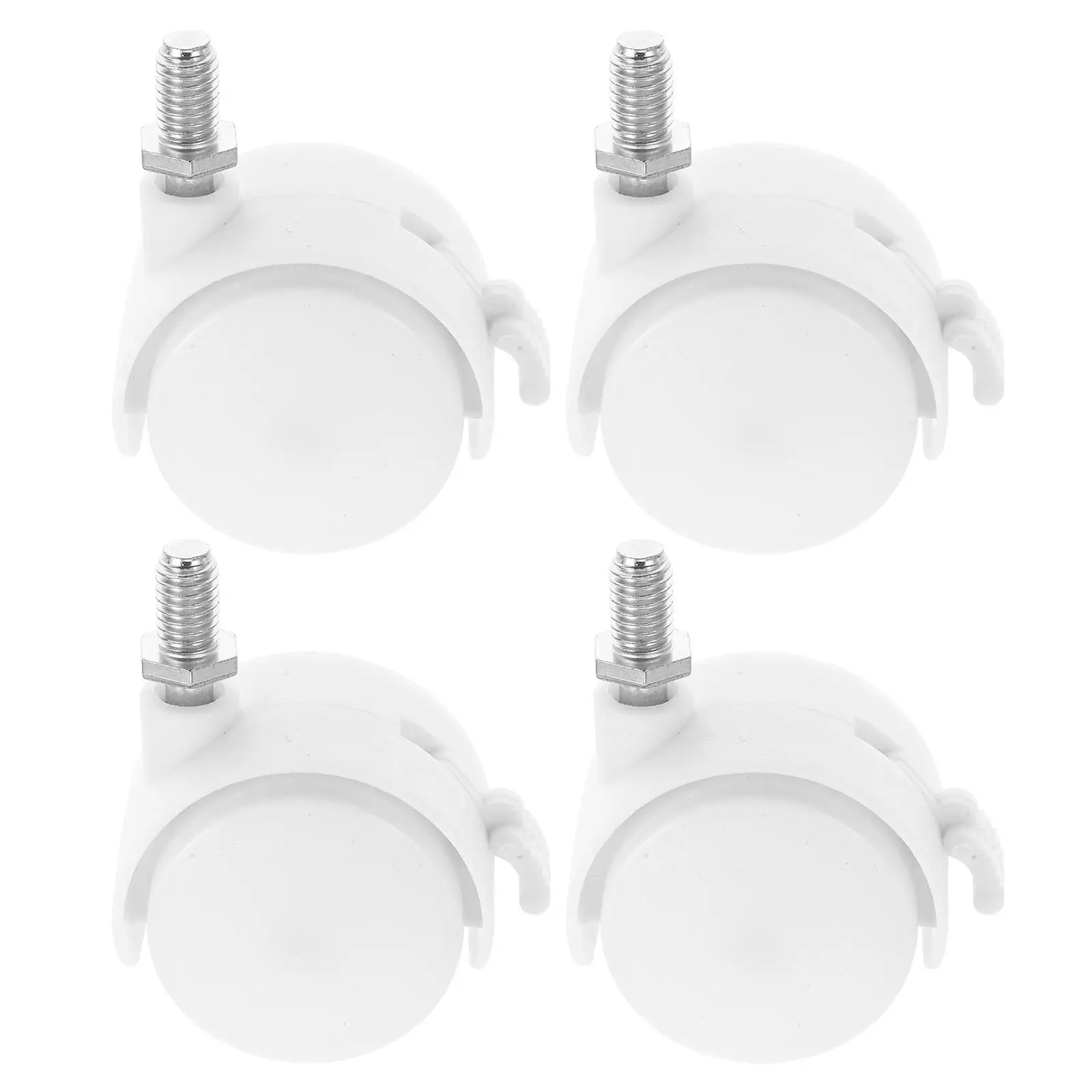 

4pcs Furniture Casters Brake for Wire Shelving Chair Replacement Desk Luggage Office Gaming Plastic 360Degree Rotation