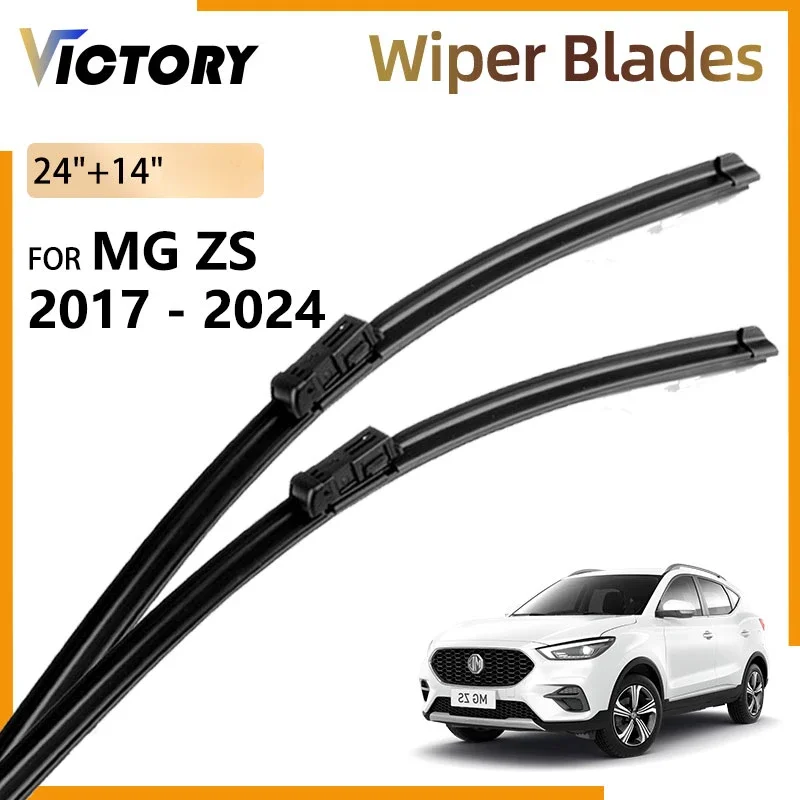 For MG ZS EV 2020 MGZS Luxury 2021 ZX ZST VS EZS 2017-2024 2023 2022 Front Rear Wiper Blades Windshield Windscreen Window Brush