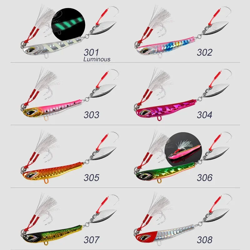 NOEBY Cuchara metálica para fundición – Jig de pesca en agua salada - imagen 2
