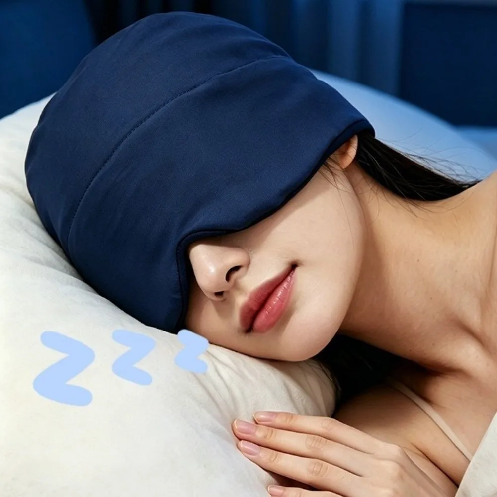 2IN1 Microgravity Deep Sleep Cap Light Blocking Breathable Sleep Eye Mask Gentle Pressure Windproof Blackout Sleep Mask
