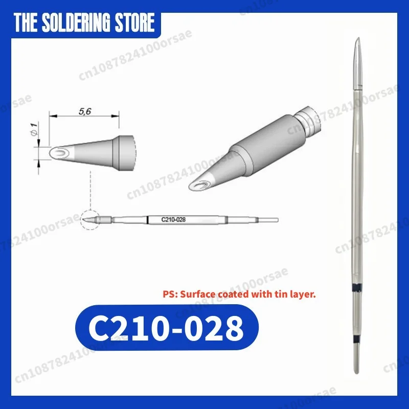 C210 028 Cartridge for JBC SUGON AIFEN T210/T26 Soldering Handle, жало C210 Tip Replacement Accessory Tool 029 030 007 008 013