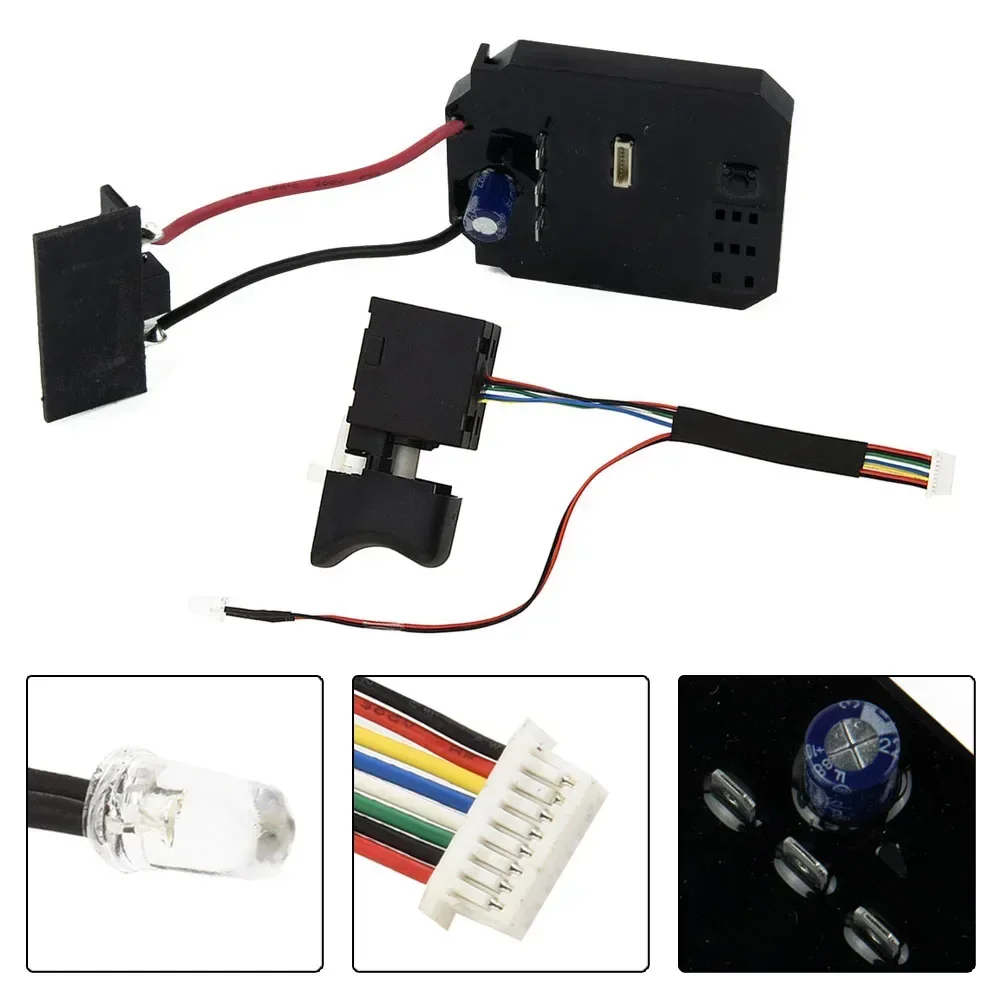 Drive Control Board+Switch For 2106/161/169 Brushless Electric Wrench 18V 21V Angle-Grinder Drive Plate Polishing For