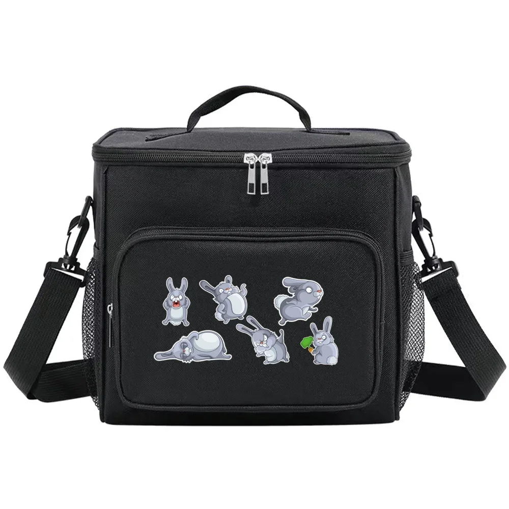 Organizer Handbag Portable Shoulder Lunch Bag Waterproof Thermal Insulated Bags Cooler Box for Men and Women Cartoon Series