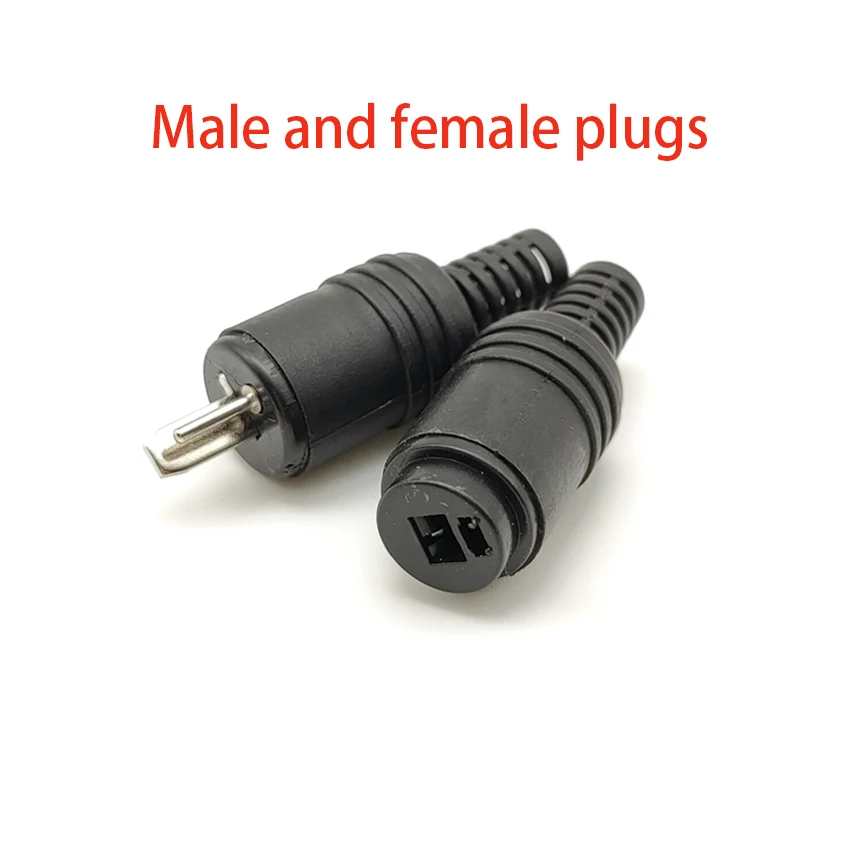 

2pcs 2 pin Black DIN Plug Speaker and HiFi Connector Screw Terminals Connector Power Audio Lamp Signal Plug Adapters