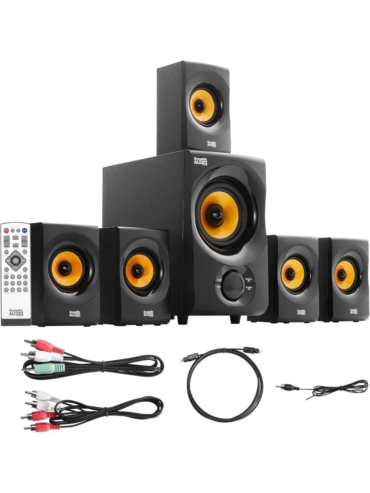 

Audio AA5170 Home Theater 5.1 Bluetooth Speaker System 700W with Powered Sub