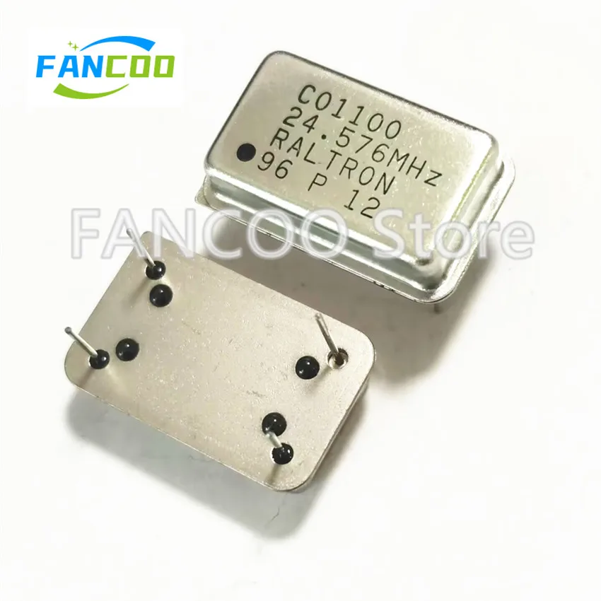 5pcs 24.576M 24.576MHZ 24.576 Crystal Oscillator Active OSC DIP-4 Rectangle Full Size 3.3V 5V