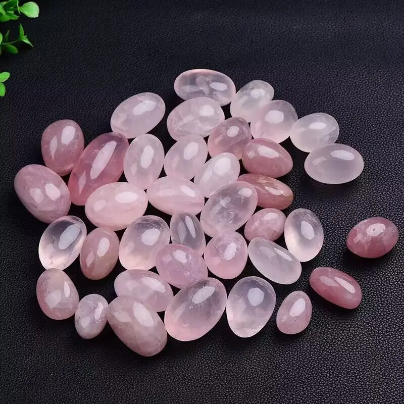 

Natural Rose Quartz Crystal Gravel Healing Crystal Polished Stone Specimen Reiki Aquarium Decoration Room Decoration