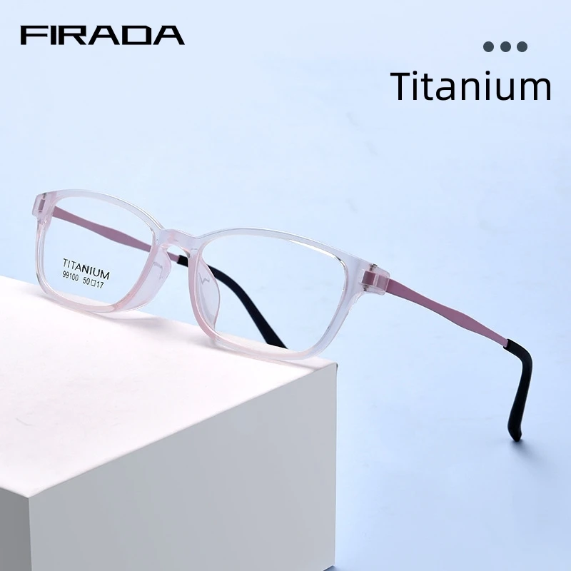 FIRADA New Fashion Eyewear bambini occhiali da vista in titanio trasparente montatura per occhiali da vista ottici per ragazzi e ragazze 99100T