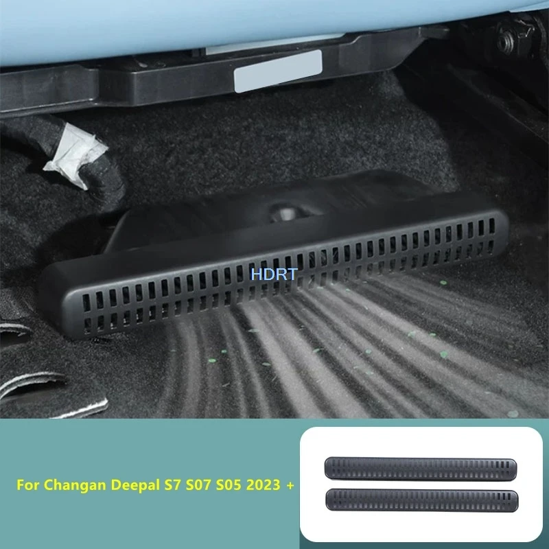 Car Style Rear Seat Air Conditioning Vent Outlet Cover Kit Protector Decoration Accessories For Changan Deepal S7 S07 S05 2023 +