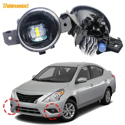 2 Pieces Car Front LED Fog Light H11 For Nissan Sunny 2003-2018 30W 8000LM Fog Daytime Running Lamp DRL 12V