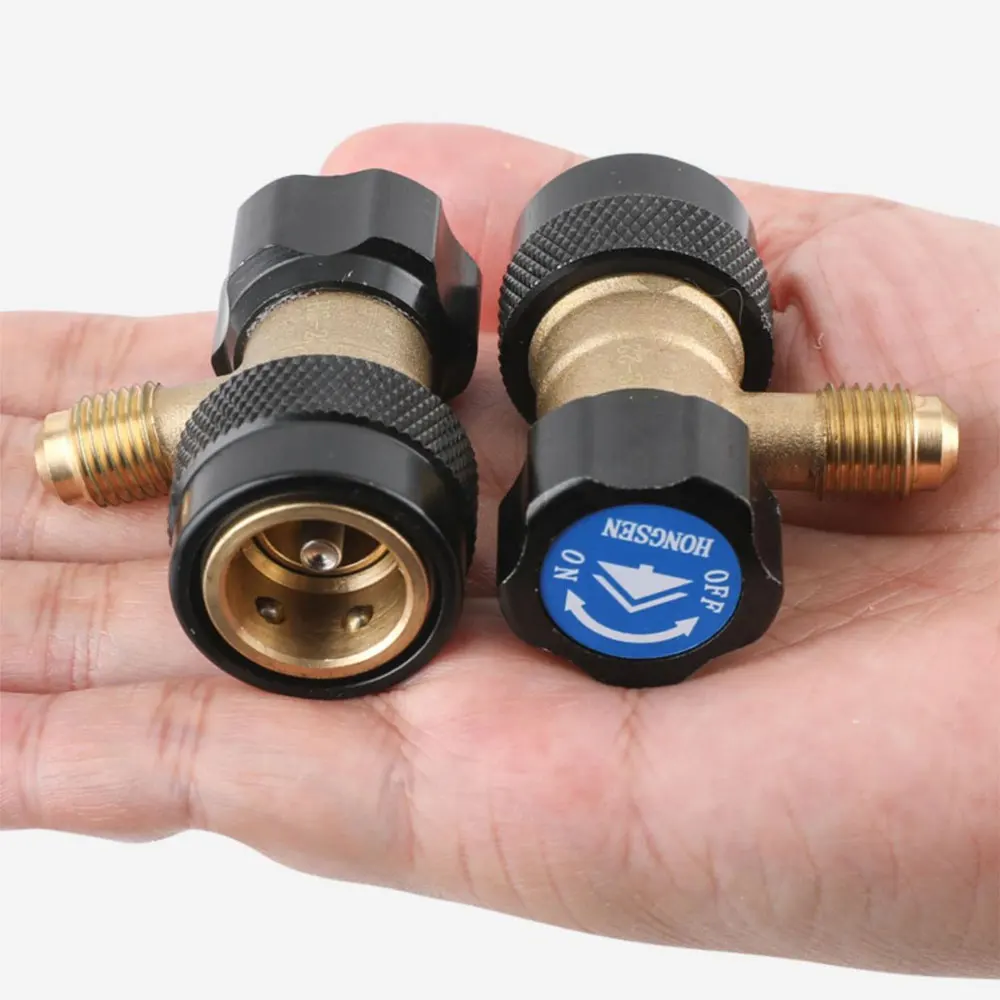 

1pc Car Refrigerant Manifold Connector Car Air Conditioning Connect Adapter Car Air Conditioning Coupler Auto Accessories