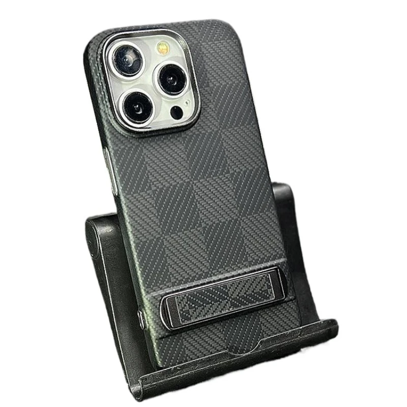 

Suitable for apple iphone15promax mobile phone case fiber bracket lazy convenient protection