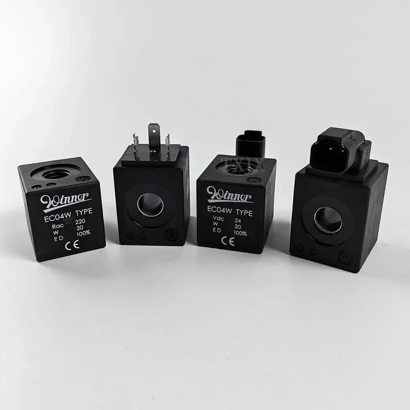 Pump truck crane air-cooled motor coil genuine Winner plug-in valve 26V reversing valve EC04W electromagnet